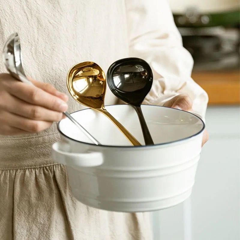 Cutlery Stand - White & Gold - Image 10