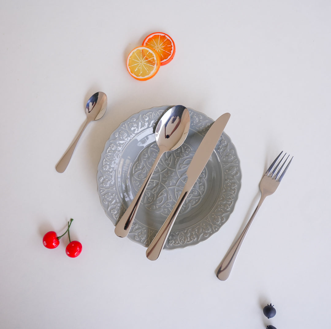 24-Piece Stainless Steel Cutlery Set | | Gold | Silver - Image 8