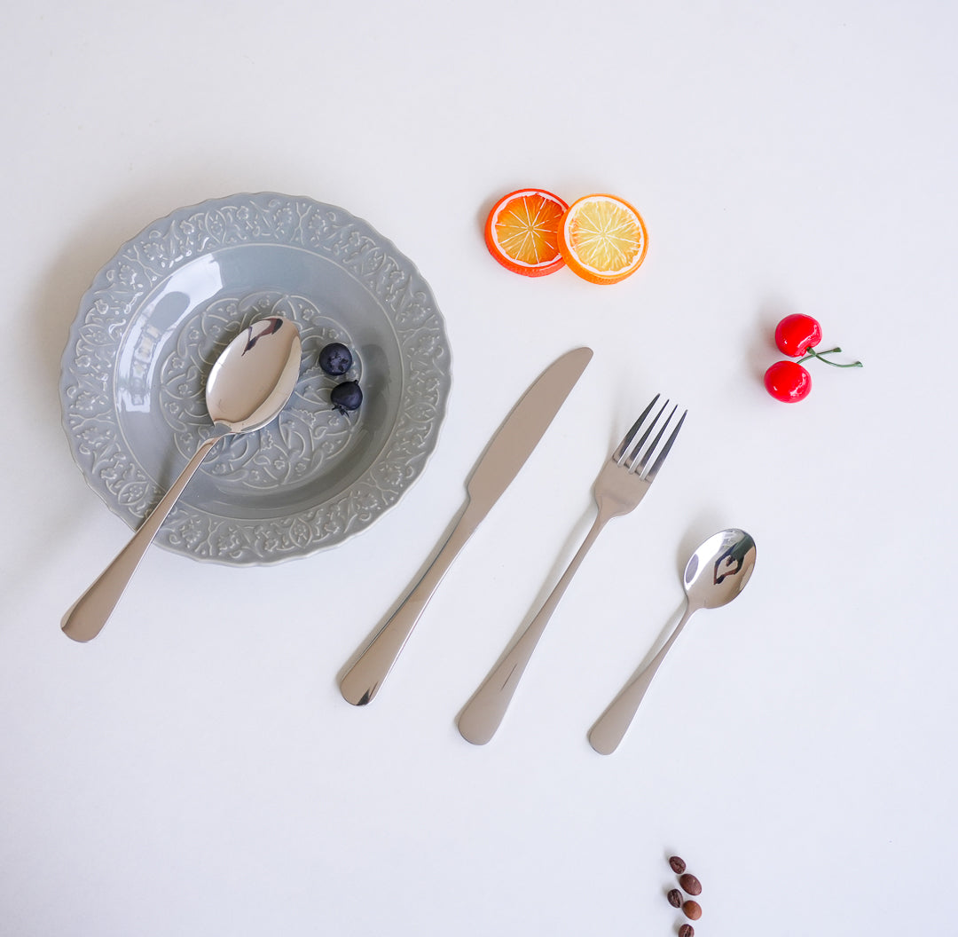 24-Piece Stainless Steel Cutlery Set | | Gold | Silver - Image 2