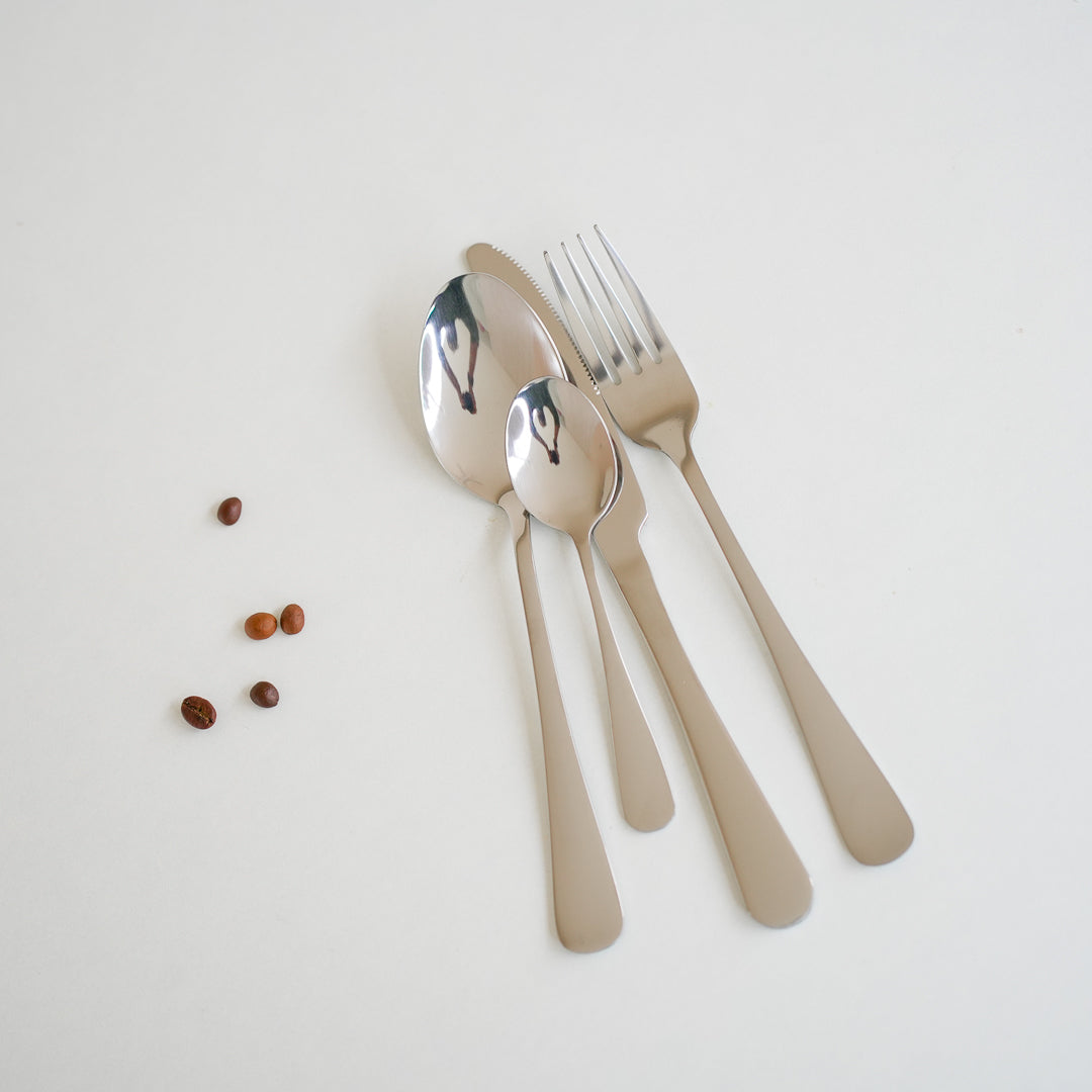 24-Piece Stainless Steel Cutlery Set | | Gold | Silver - Image 12