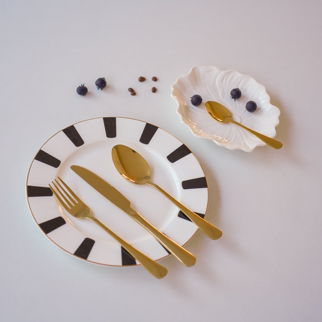 24-Piece Stainless Steel Cutlery Set | | Gold | Silver - Image 4