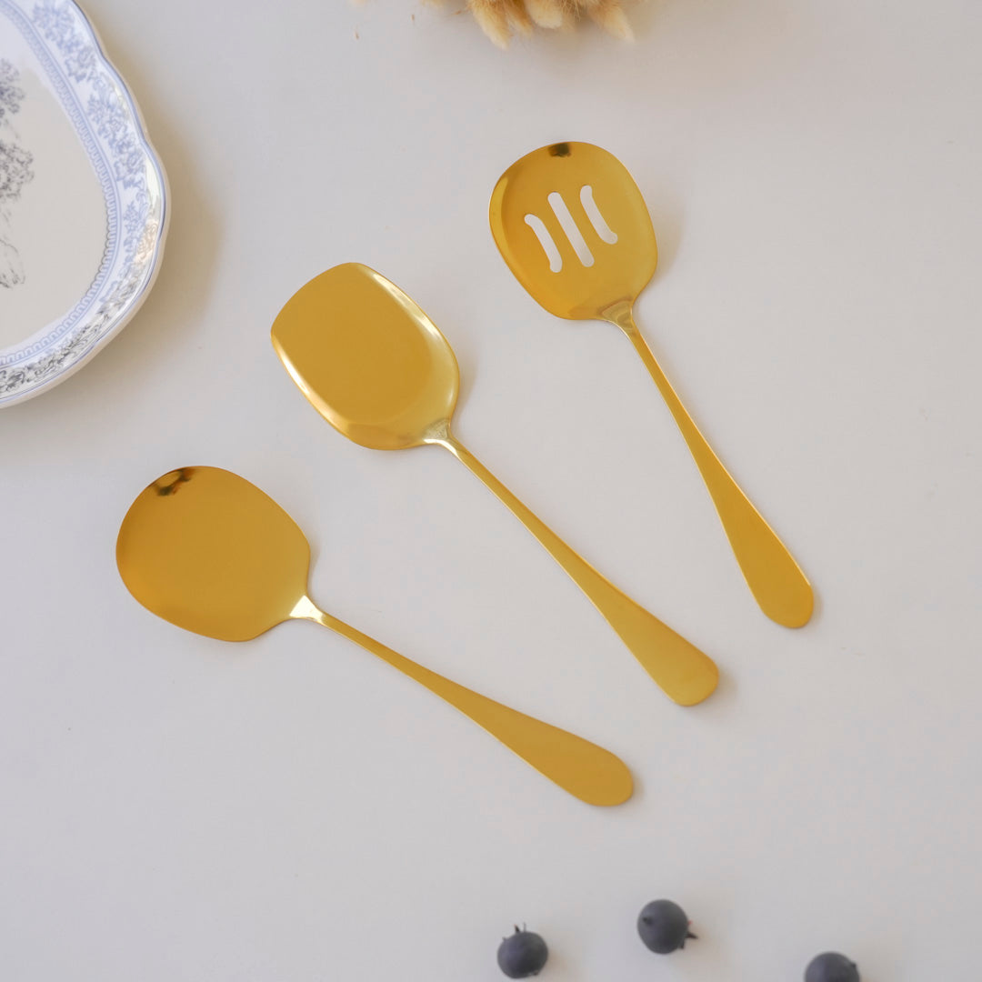Set of 3 Serving Spoons for dry items | | Stainless Steel - Image 18