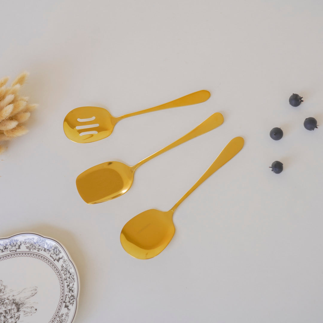 Set of 3 Serving Spoons for dry items | | Stainless Steel - Image 19