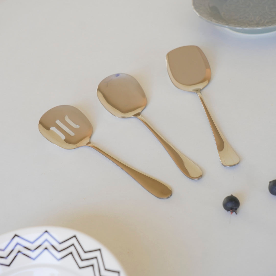 Set of 3 Serving Spoons for dry items | | Stainless Steel - Image 13