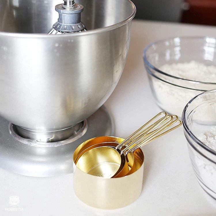 Gold Kitchen - Set of 4 Measuring Cups - Image 4