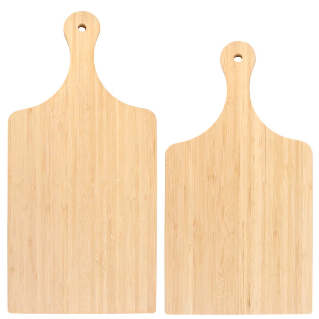 Paddle Bamboo Cutting Boards w/ Hanging Hole