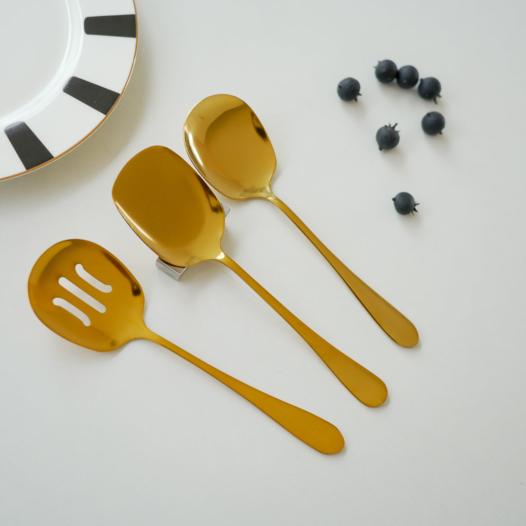 Set of 3 Serving Spoons for dry items | | Stainless Steel - Image 11