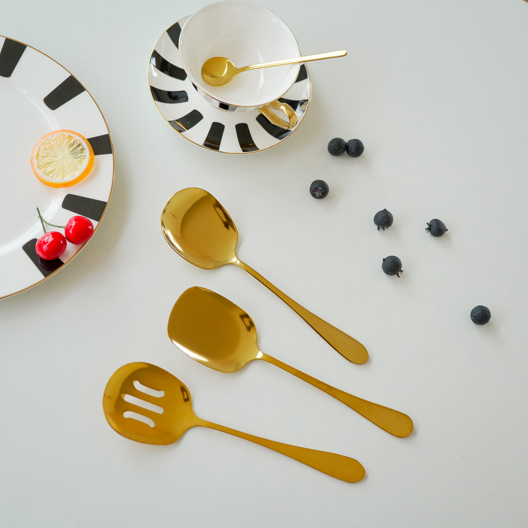 Set of 3 Serving Spoons for dry items | | Stainless Steel - Image 12